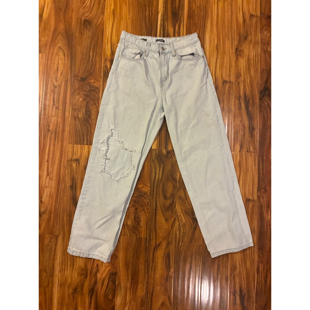 Wild Fable Light Wash High Rise Distressed Straight Leg Jeans Womens Size 8